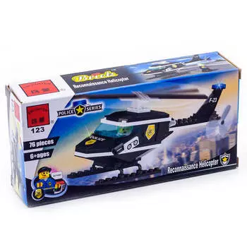 Конструктор Enlighten Brick 76 деталей вертолет 123