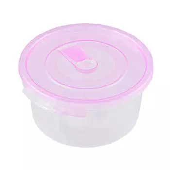 Контейнер для свч 0,4л Полимербыт круглый+клапан 4352000