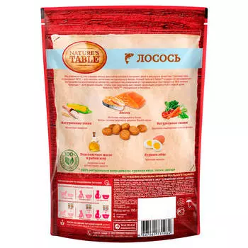 Корм для кошек Nature’s Table 190г для взрослых кошек лосось