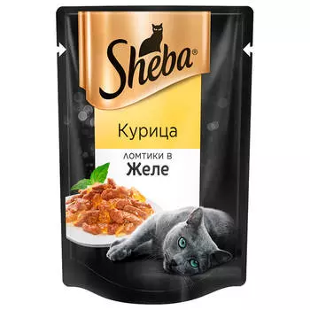 Корм для кошек Sheba 85г ломтики в желе курица