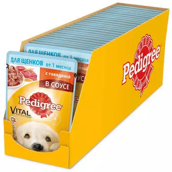 Корм для собак Pedigree 85г для щенков с говядиной