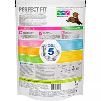 Корм для собак Perfect Fit 800г для взрослых собак средних и крупных пород с курицей