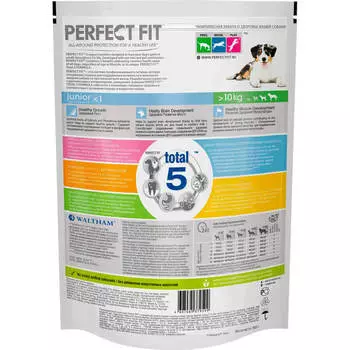 Корм для собак Perfect Fit 800г для щенков средних и крупных пород с курицей