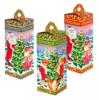 Коробка для конфет новогодняя 0.6 кг подарок