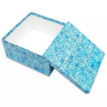 Коробка квадрат миленд джентельменский набор 21, 5* 21, 5*11 см пп-3513