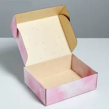 Коробка складная Дарите счастье с днем рождения 27*21*9см 5112869