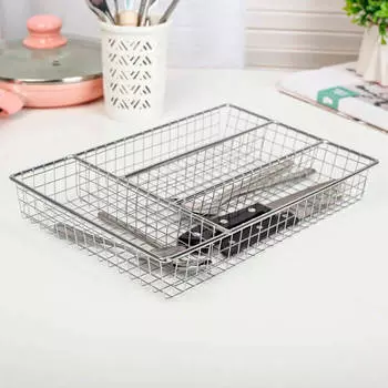 Корзина для хранения Доляна металлическая 3557216