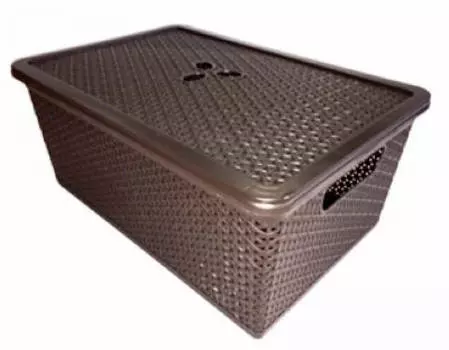 Корзина универсальная 15л с крышкой Nature стайл bq4022