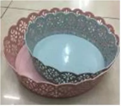 Корзинка хозяйственная 25см круглая no141