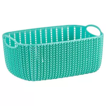 Корзинка вязание 7л фисташковый м 2381