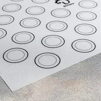 Коврик армированный Доляна макарон 40*30см силикон черные деления 2957158