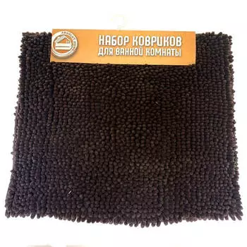 Коврик для ванной абсолют хоум 70*120см коричневый jh-10-2 brown