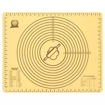Коврик кулинарный 49,5*40см Marmiton шкала рисунок силиконовый 16179