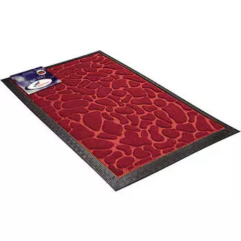 Коврик придверный влаговпитывающий шахинтекс мх10 40*60 прямоугольный бордовый
