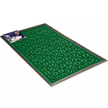 Коврик придверный влаговпитывающий шахинтекс мх10 60*90 прямоугольный зеленый
