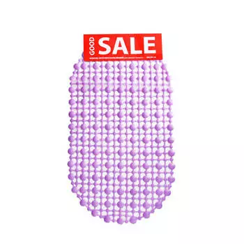 Коврикдля ванной противоскользящий непрозрачный 36*66 см сиреневый гуд сейл dc150