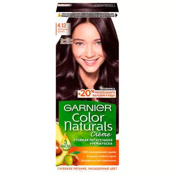 Краска для волос Garnier Color Naturals 4.12 холодный шатен
