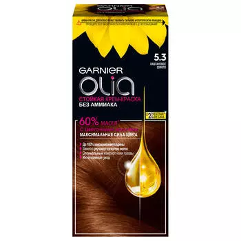 Краска для волос Garnier Olia 5.3 золотистый каштан