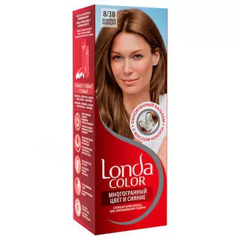 Краска для волос лондаколор крем 8/38 бежевый блондин