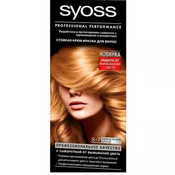Краска для волос Syoss профессионал 8-7 карамельный блонд