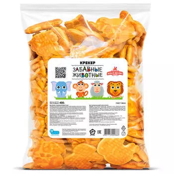 Крекер забавные животные 400г