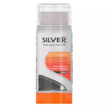 Крем-блеск для обуви мини Silver 30мл черный