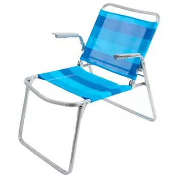 Кресло-шезлонг 1 сине-белый к1/сб