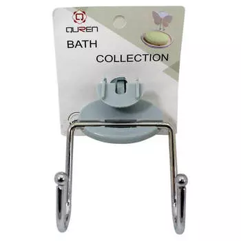 Крючок двойной 7,5см Absolut Home голубой 5007