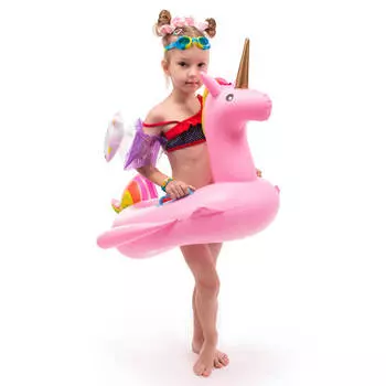 Круг для плавания Bradex единорог розовый de 0483