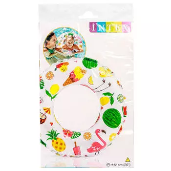 Круг для плавания Intex 51см цветной 59230