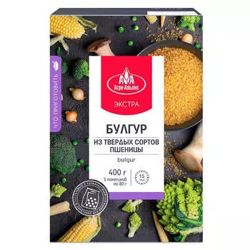 Крупа булгур Агро-альянс 5пак*80г