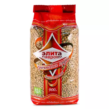 Крупа гречневая элита 900г ядрица б/р Лаврово высший сорт