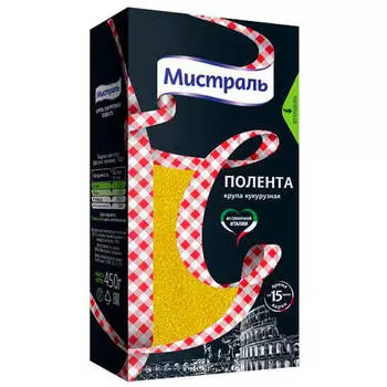 Крупа кукурузная мистраль 450 г полента