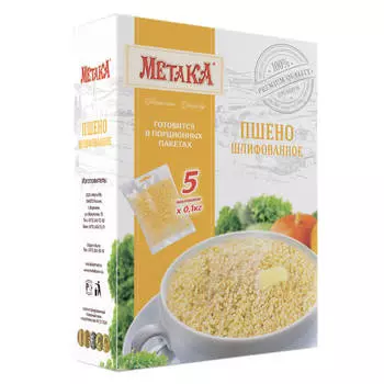 Крупа пшено Метака 5пак.х100г
