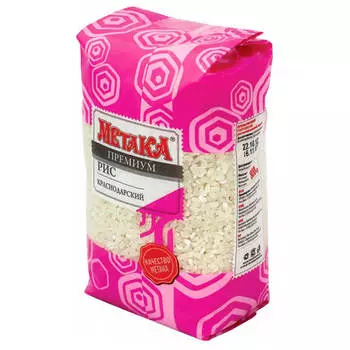 Крупа рис метака 800 г краснодарский премиум