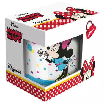 Кружка 220мл Disney минни маус мыльные пузыри фарфор п/у