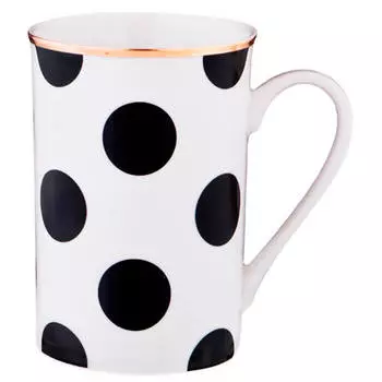 Кружка 300мл Lefard черно-белая 779-213