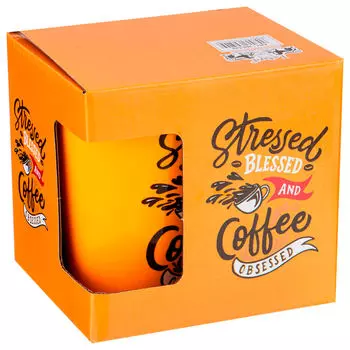 Кружка 340мл Lefard бодрящий кофе 260 -520