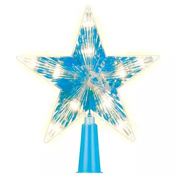 Верхушка на елку Uniel 15см теплый белый свет ul-00005761