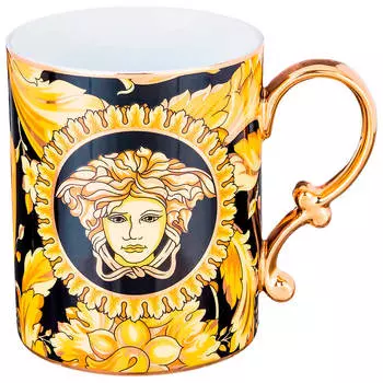 Кружка 400мл Арти-М золото/черная 215-192