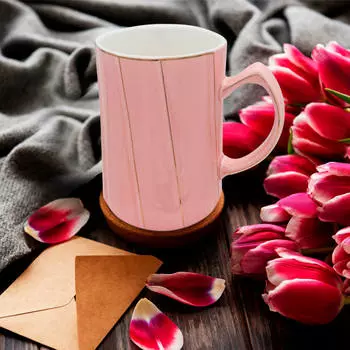 Кружка 420мл керамика розовая п/у ushyy006