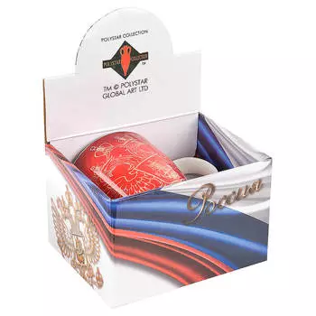 Кружка 510мл ENS герб россии триколор фарфор п/у