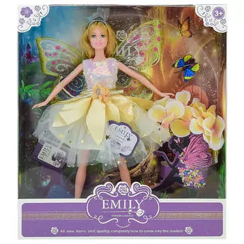 Кукла абтойс эмили сиреневая серия фея с аксессуарами 30 см wj-12684