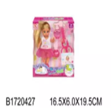 Кукла с аксессуарами 16,5*6*19,5см в/к