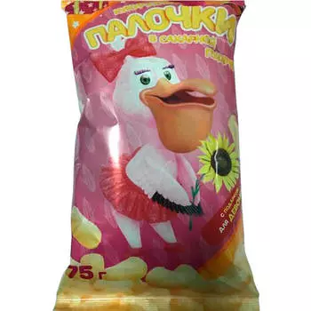 Кукурузные палочки Пеликан 75г с сюрпризом для девочек подольск