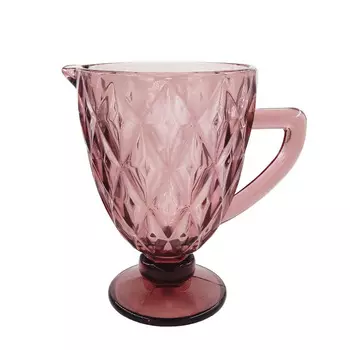 Кувшин 1.15 л Unigood розовый стекло