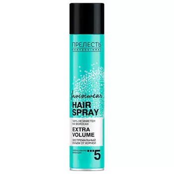 Лак для волос Прелесть профессионал инвизивер 300см невесомый 5