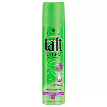 Лак для волос Taft 75 мл объем очень сильная фиксация 3
