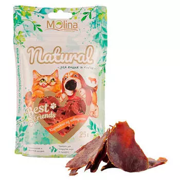 Лакомство для кошек и собак Molina 25 г карпаччо из говядины