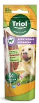 Лакомство для собак триол 40г аппетитные колбаски ягненок